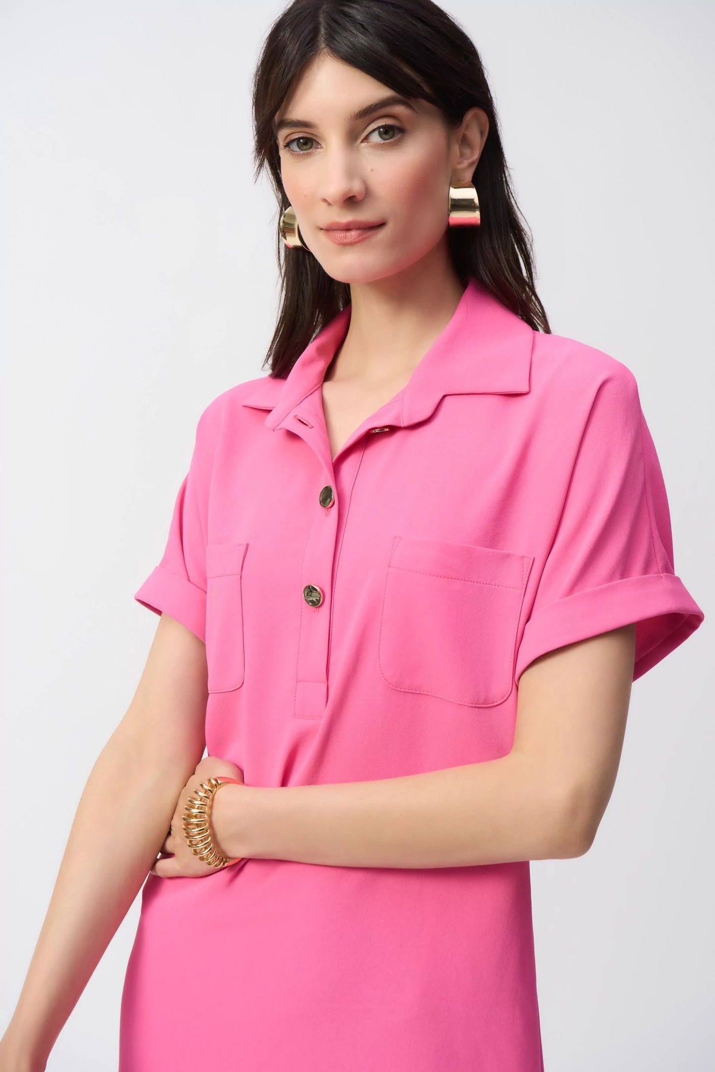 Bubble Gum Shirt Dress