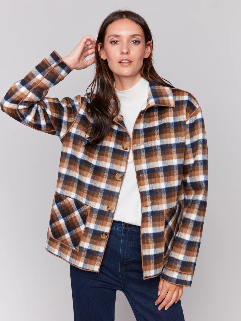 Reversible Plaid Jacket