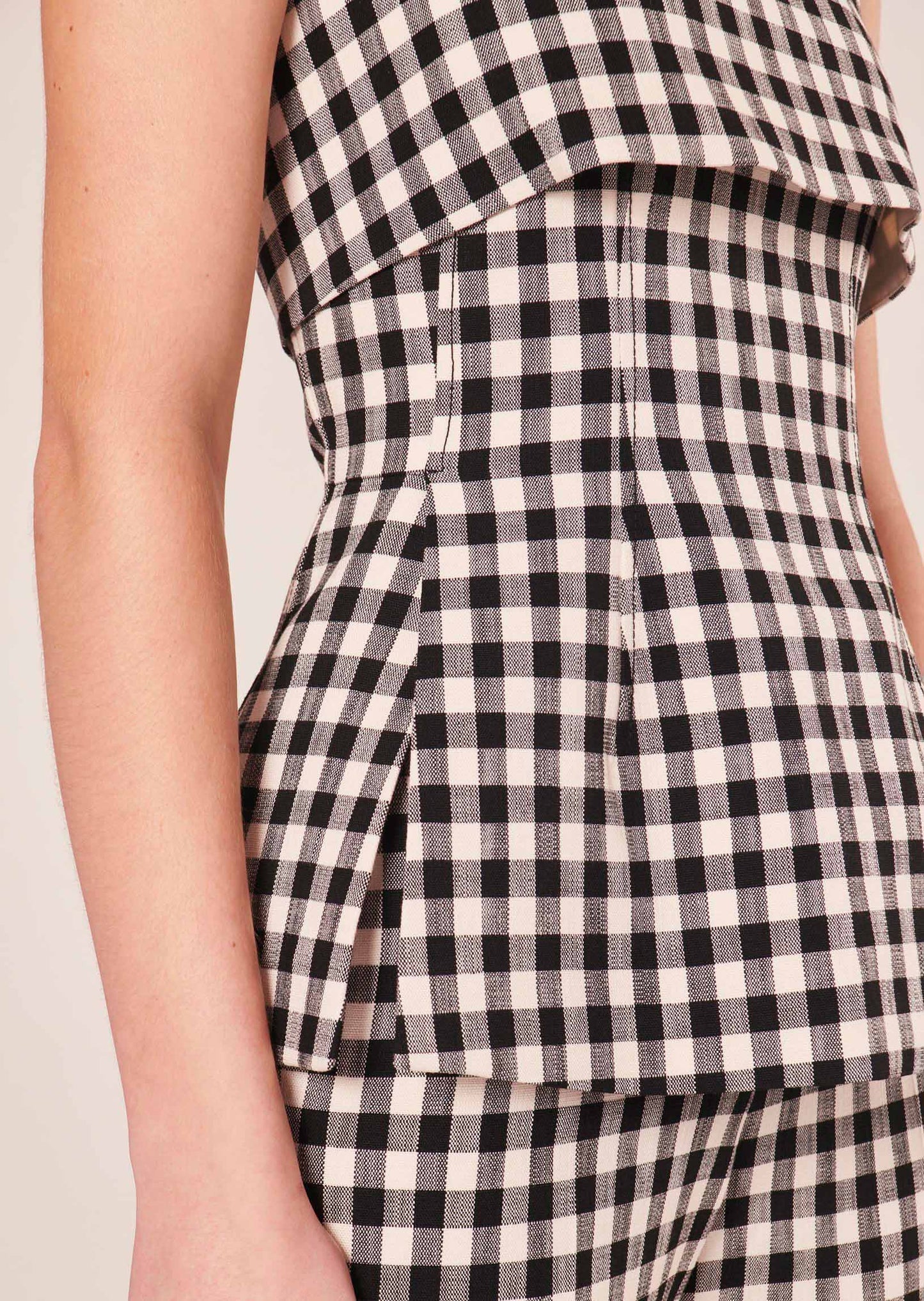 Tonnie Black Vichy Top
