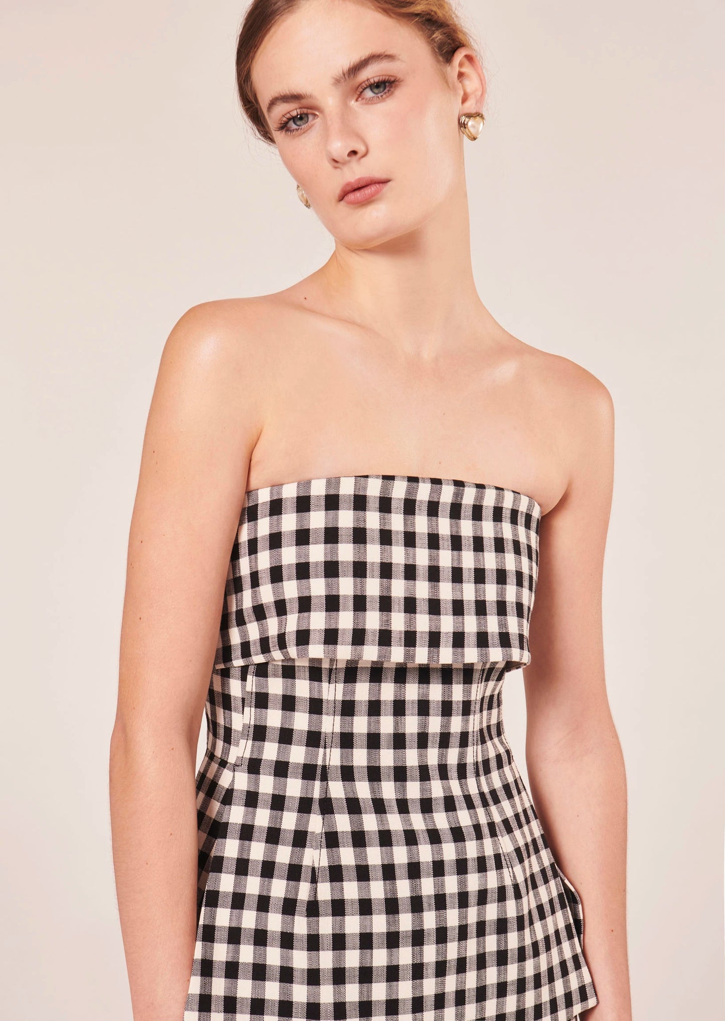 Tonnie Black Vichy Top