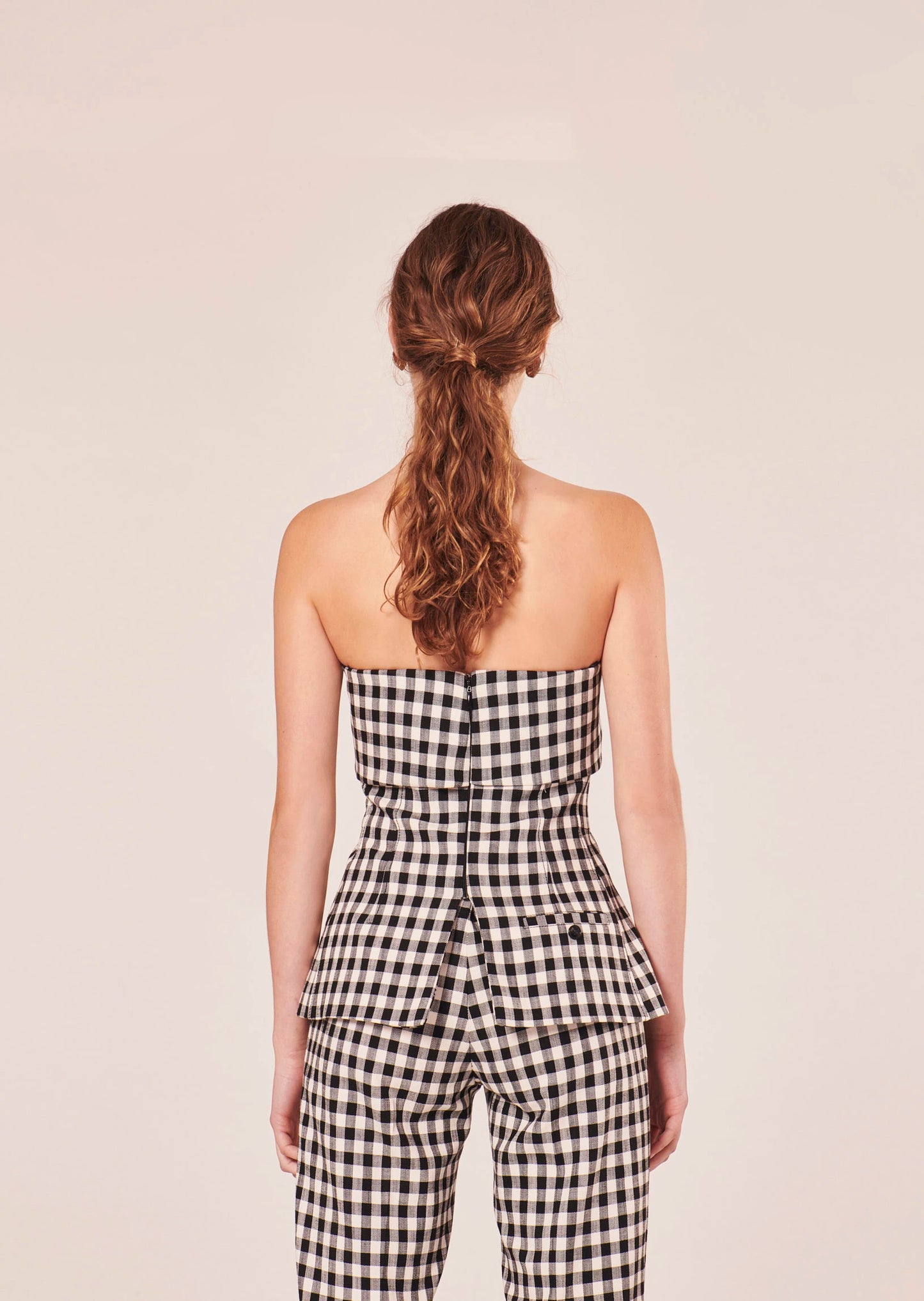 Tonnie Black Vichy Top