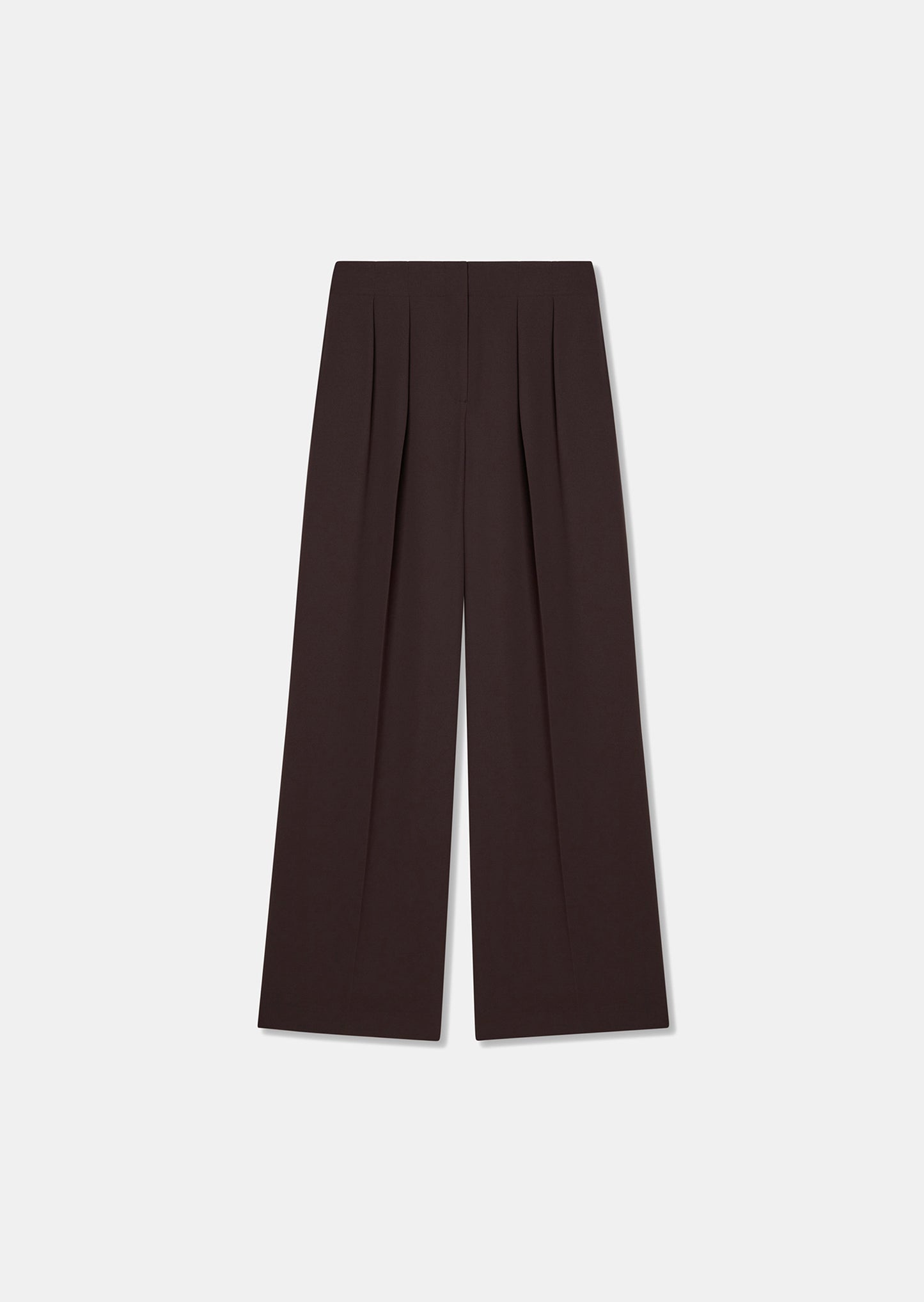 Parigi Brown Crepe Pants