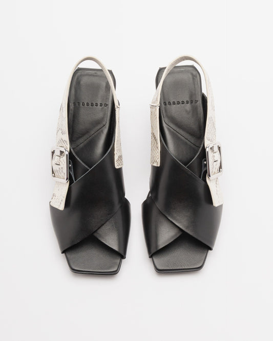 Mirror Verra Black Sandals