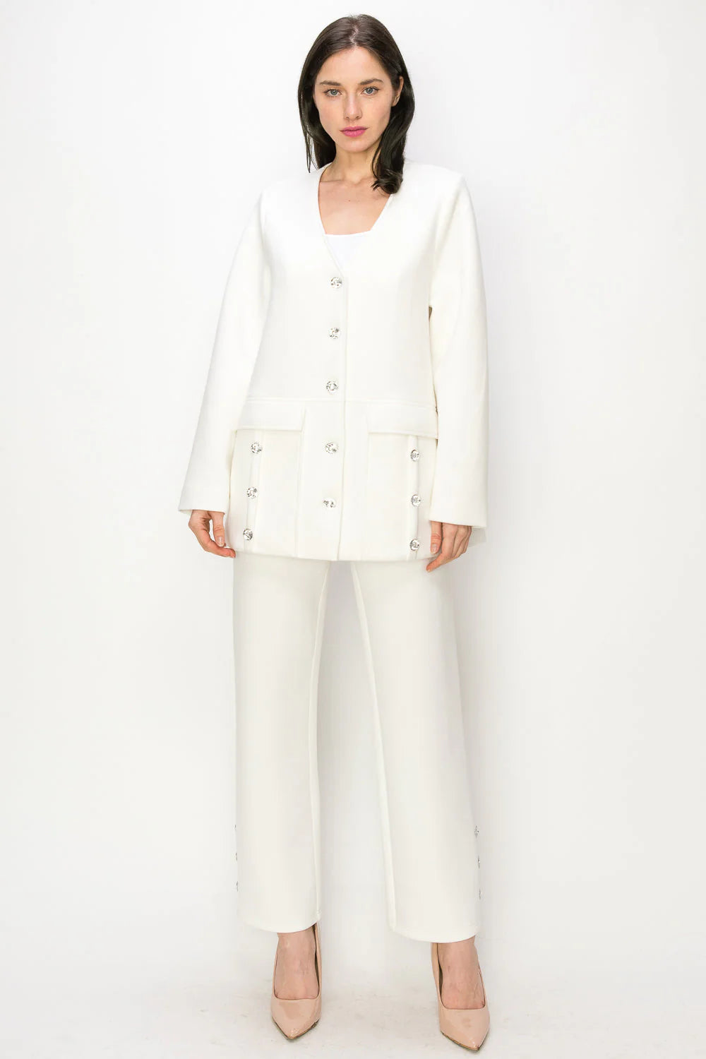 Felicity Jacket with Diamond Studs