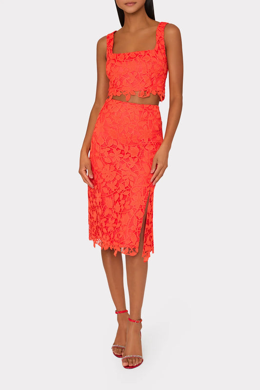Carreen Summer Floral Lace Skirt