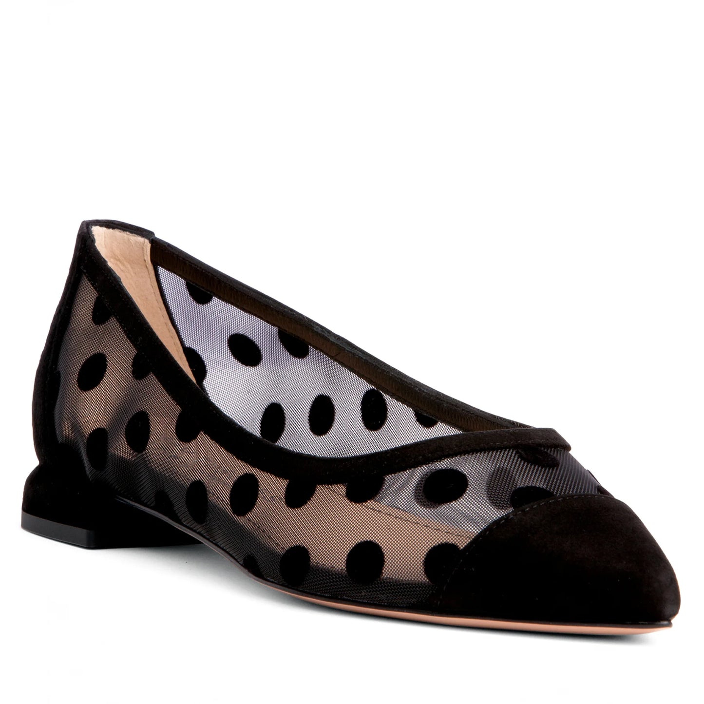 Blake Black Mesh Ballerina Flats