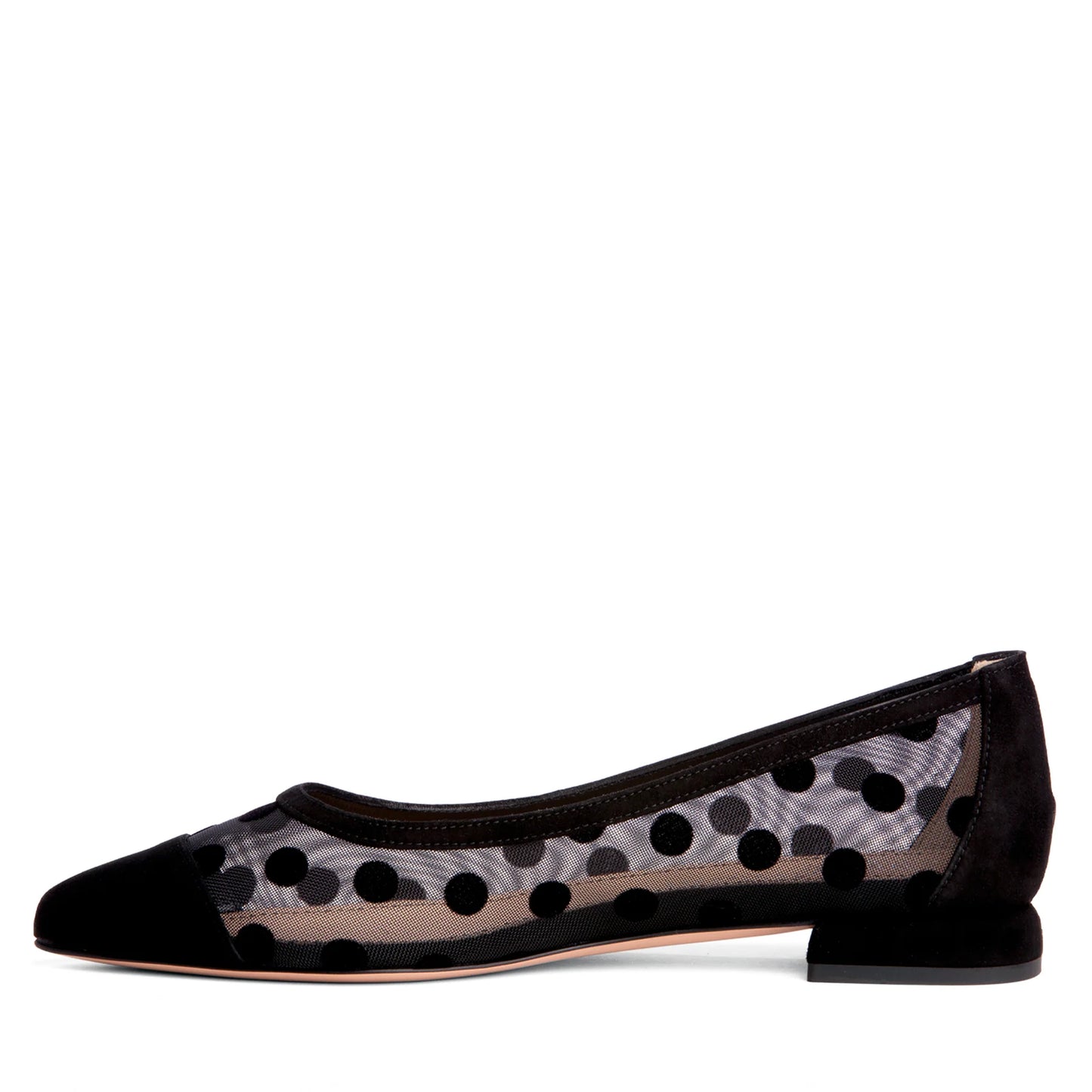 Blake Black Mesh Ballerina Flats