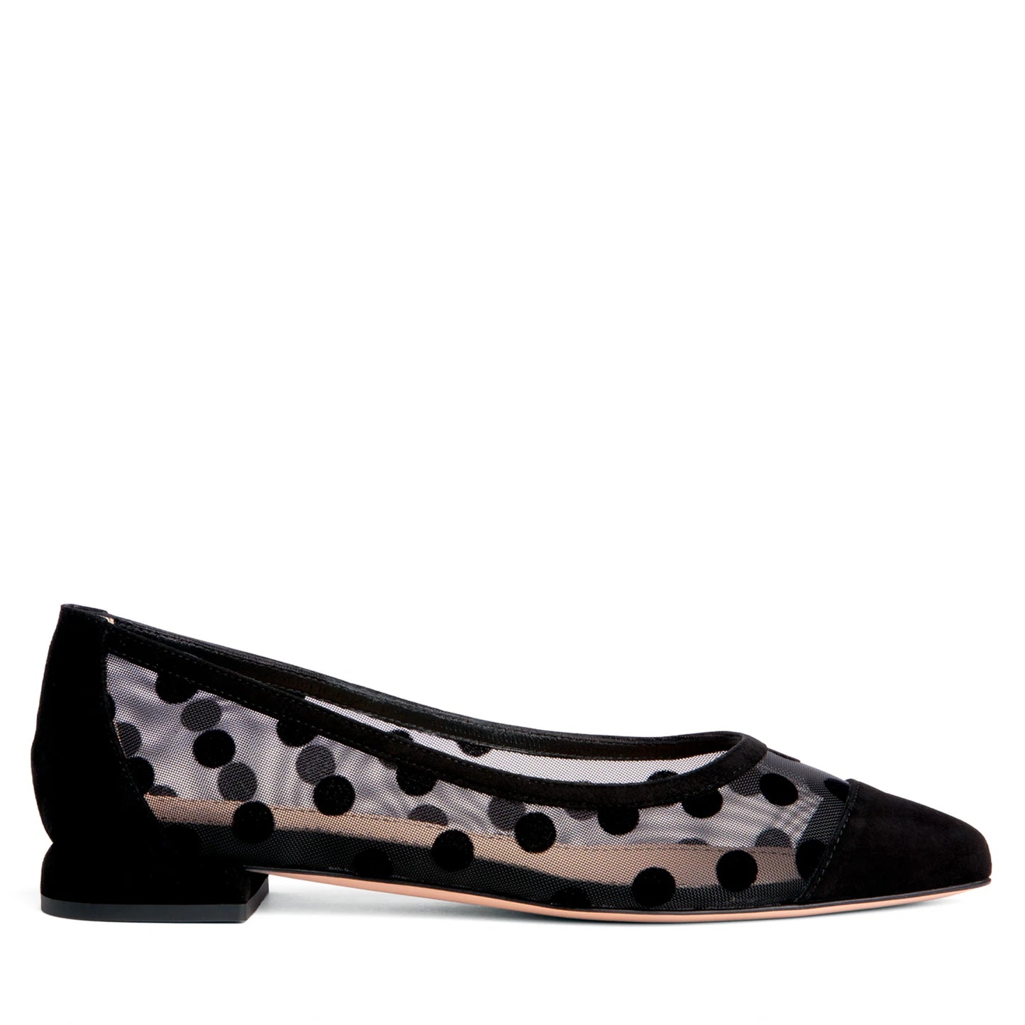 Blake Black Mesh Ballerina Flats