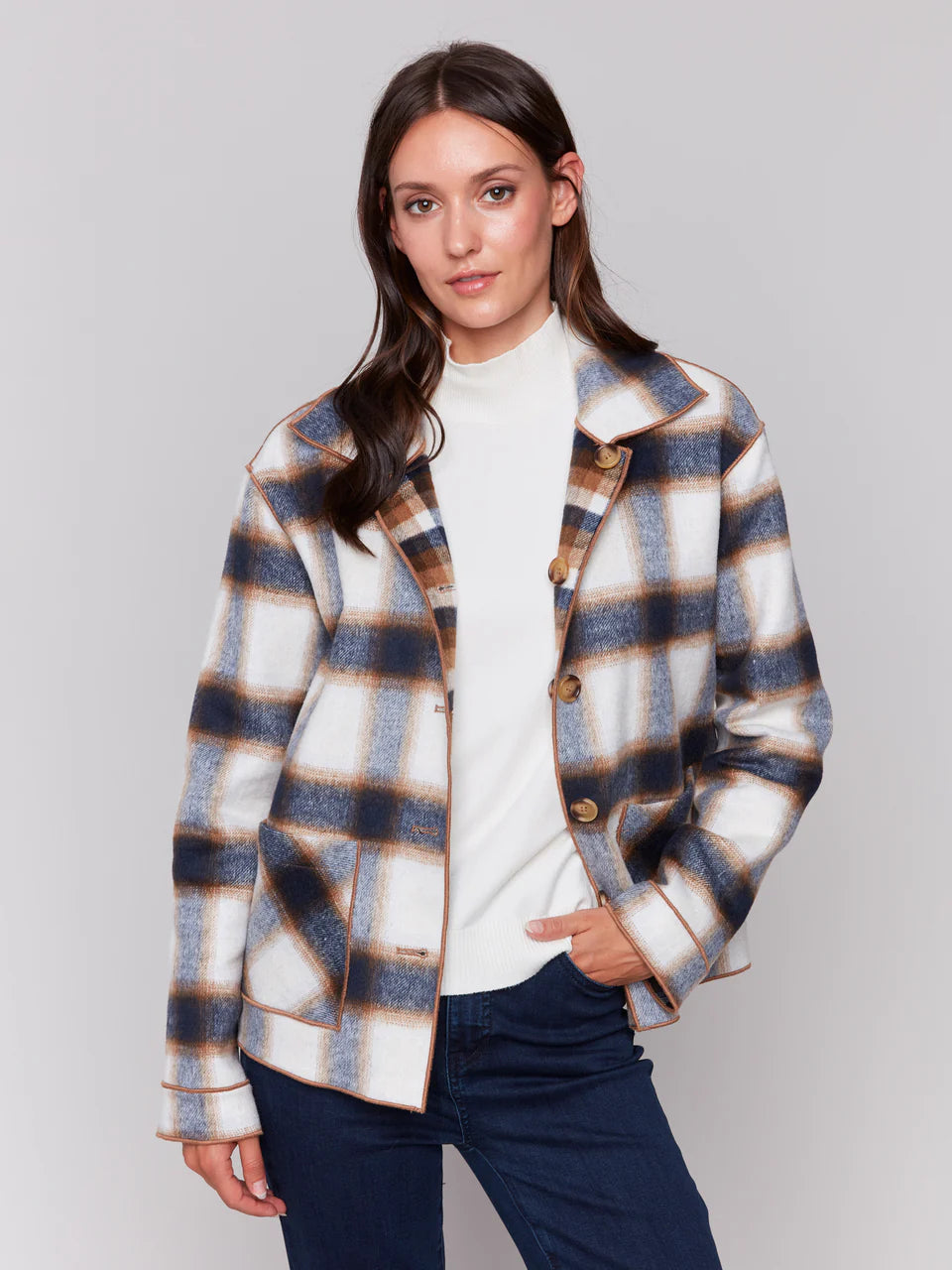 Reversible Plaid Jacket