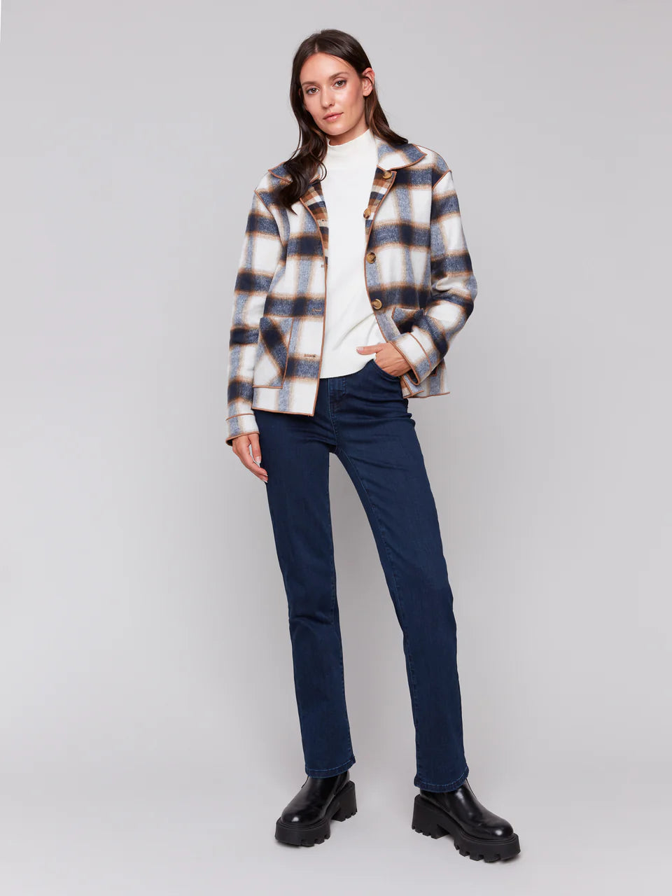 Reversible Plaid Jacket