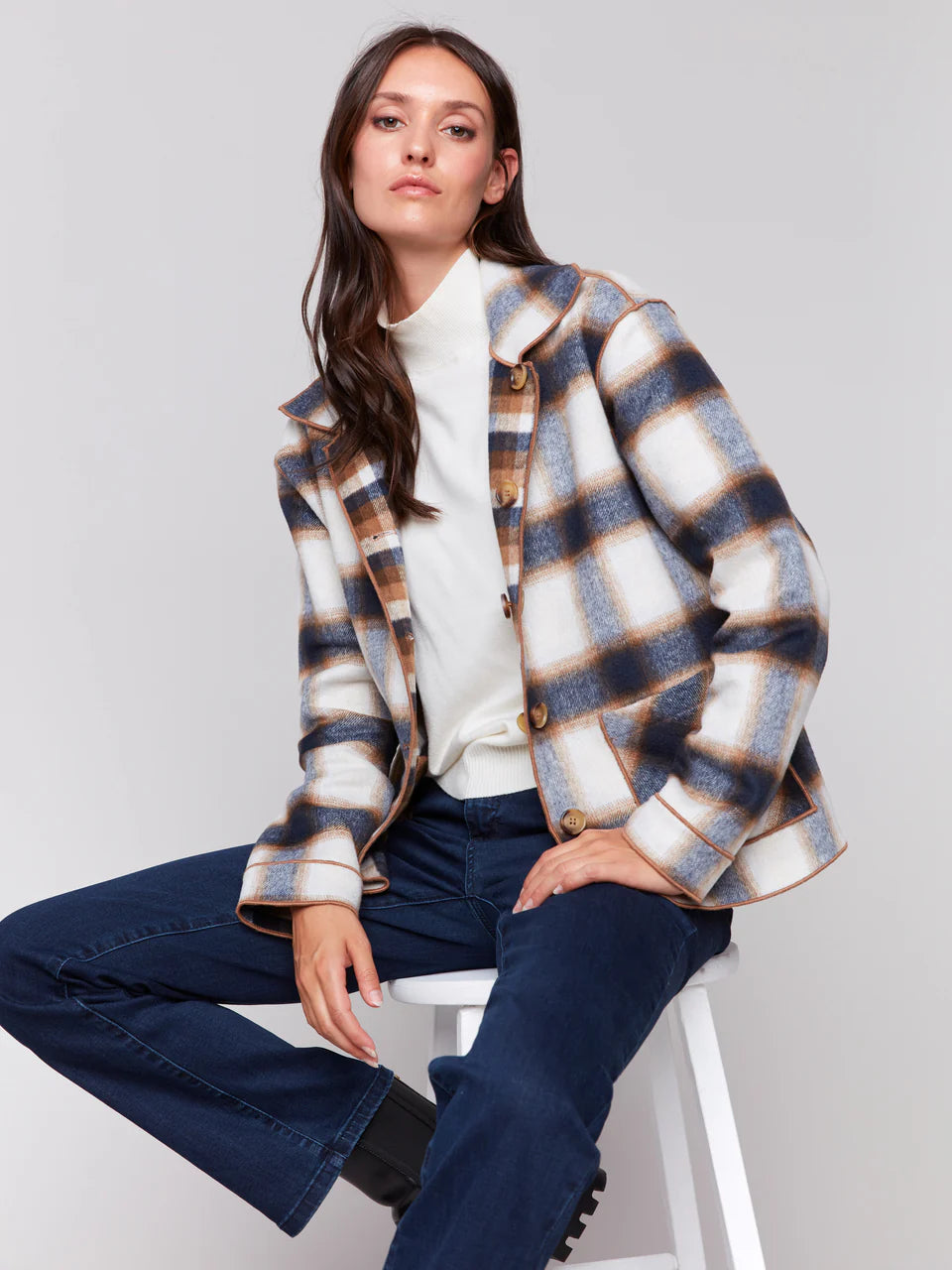 Reversible Plaid Jacket