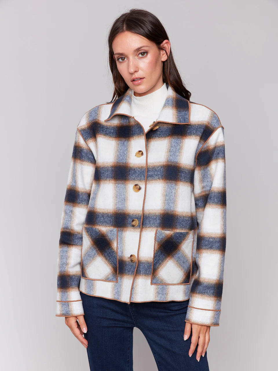 Reversible Plaid Jacket
