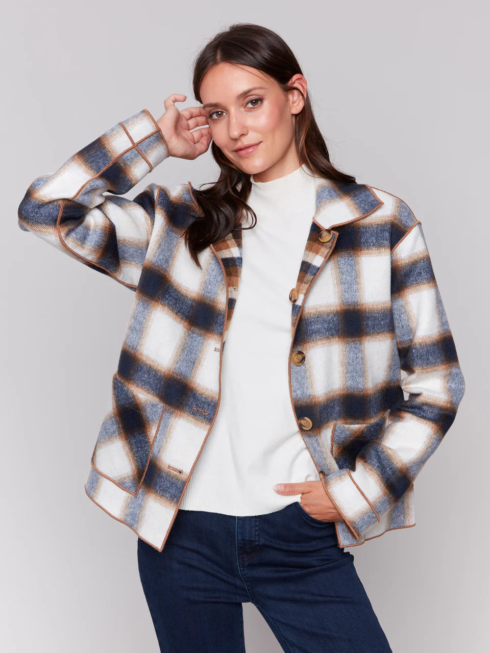 Reversible Plaid Jacket