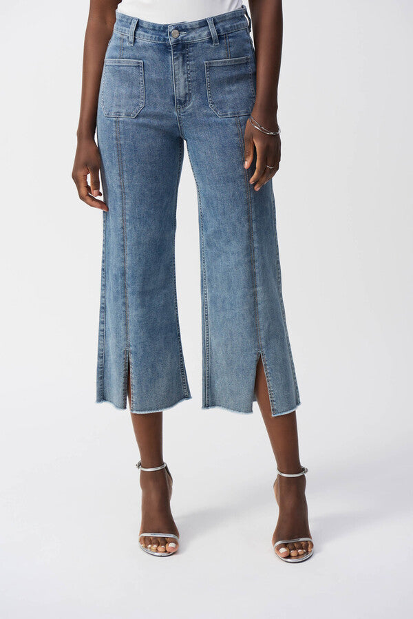 High-waisted Cropped Trousers